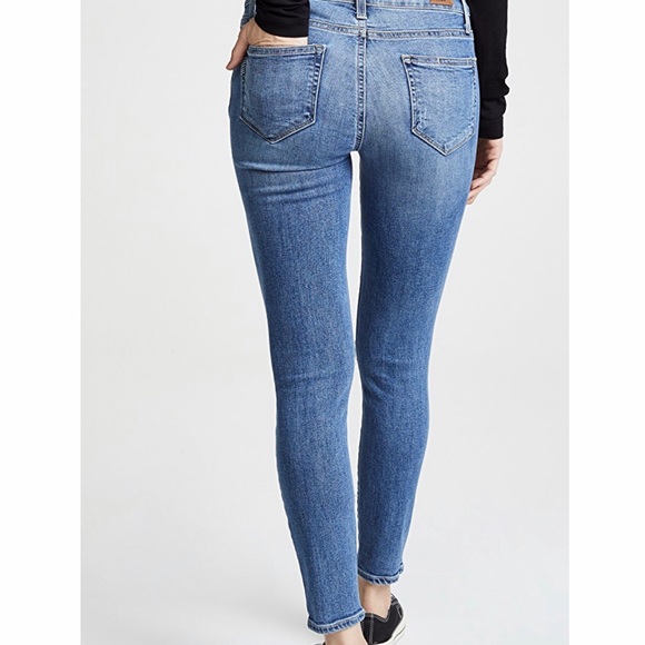 Paige Verdugo Crop Distressed Jeans, Sz 31 - Picture 2 of 8